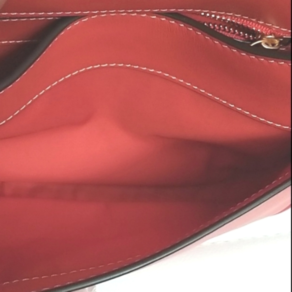 Tory Burch Small James Leather Saddle Crossbody Bag - Picture 8 of 13